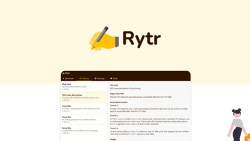 معرفی سایت rytr