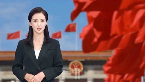 مجری گری هوش مصنوعی در تلویزیون چین